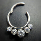 Septum clicker with swarovskis