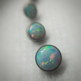 Internally threaded white faux-pal attachment - Pain Couture Body Piercing - Pain Couture Body Piercing