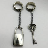 messing ohrgewichte schlüssel und schloss