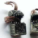 White brass Mimic Chest with copper tongue 