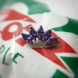 amethyst piercing jewelry